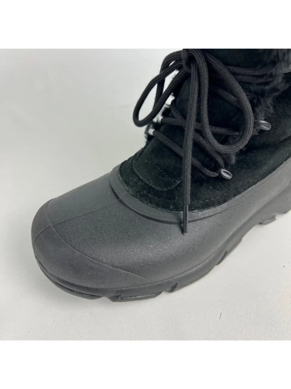 Sorel Womens Snow Angel Winter Ankle Boots Black Waterproof Suede size 7.5